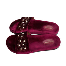 Aquazzura Faux Pearl-Embellised Slides