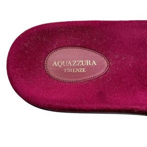 Aquazzura Faux Pearl-Embellised Slides