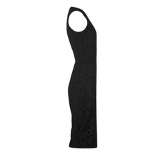 Victoria Beckham Black Lace Bodycon Midi Dress