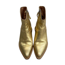 Golden Goose Courtney Gold Leather Boots