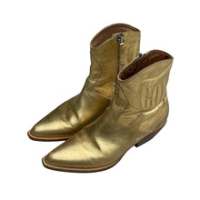 Golden Goose Courtney Gold Leather Boots