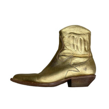 Golden Goose Courtney Gold Leather Boots