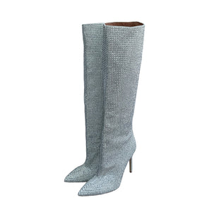 PARIS TEXAS Holly Embellished Knee-High Boots