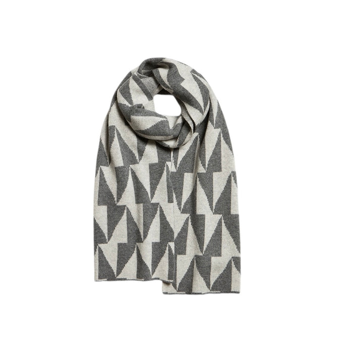 The Fold Montella Scarf Intarsia Wool Cashmere