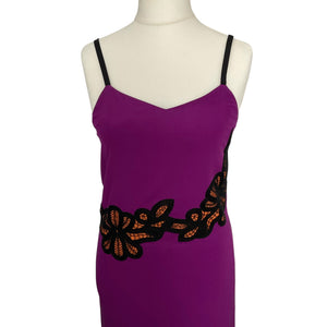 Victoria Beckham Silk Purple Dress