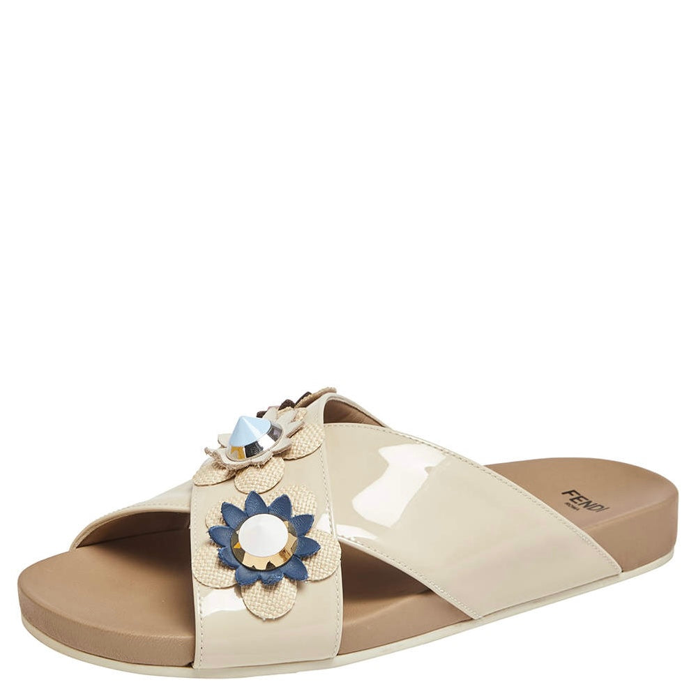 Fendi Flowerland Slides Sandals