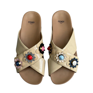 Fendi Flowerland Slides Sandals