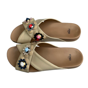 Fendi Flowerland Slides Sandals