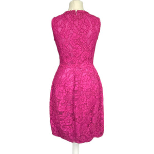 Carolina Herrera Purple Lace Dress