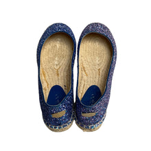 Jimmy Choo Blue Glitter Espadrilles