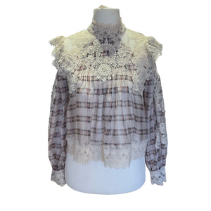 Zimmermann Lace Paneled Blouse