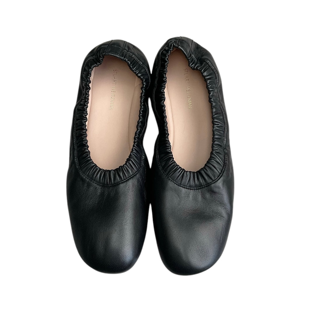 Stuart Weitzman Black Ballet Flats