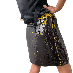 Ganni Sequin Mini Skirt